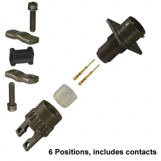 MS3120F-10-6P CONN RCPT MALE 6POS GOLD CRIMP