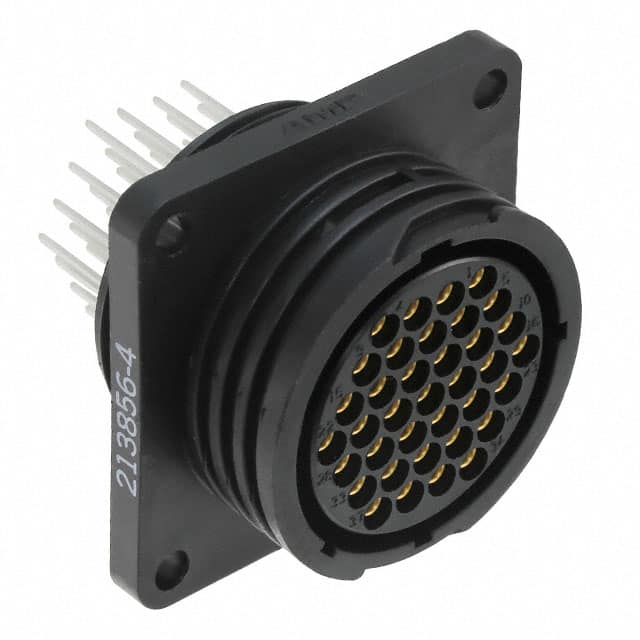 213856-4 CONN RCPT FMALE 37POS GOLD SLDR