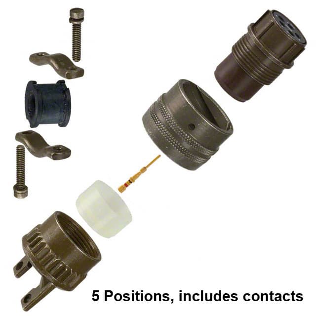 MS3126F14-5S CONN PLUG FMALE 5POS GOLD CRIMP