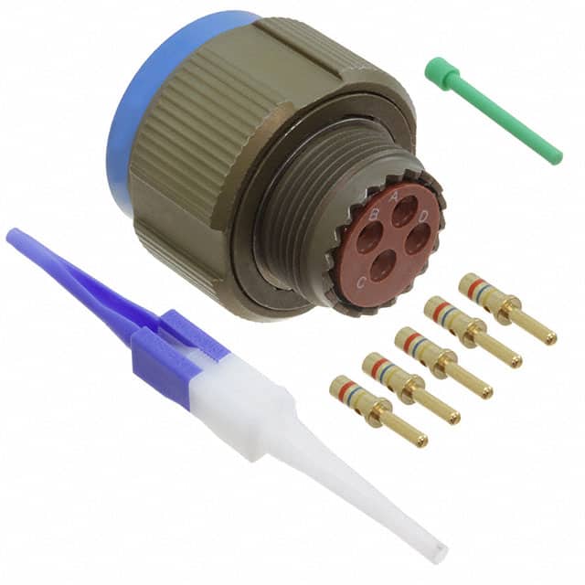 D38999/26WC4PN CONN PLUG MALE 4POS GOLD CRIMP