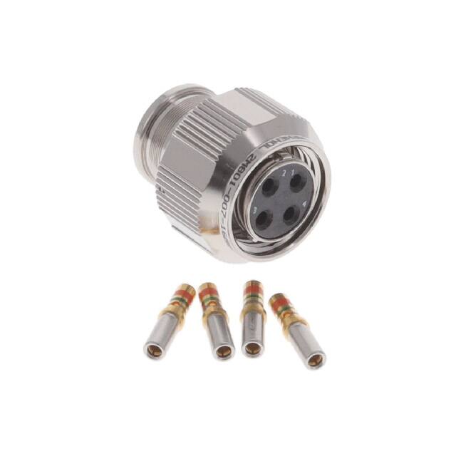 2M801-007-16M9-4SA CONN PLUG FMALE 4POS GOLD CRIMP
