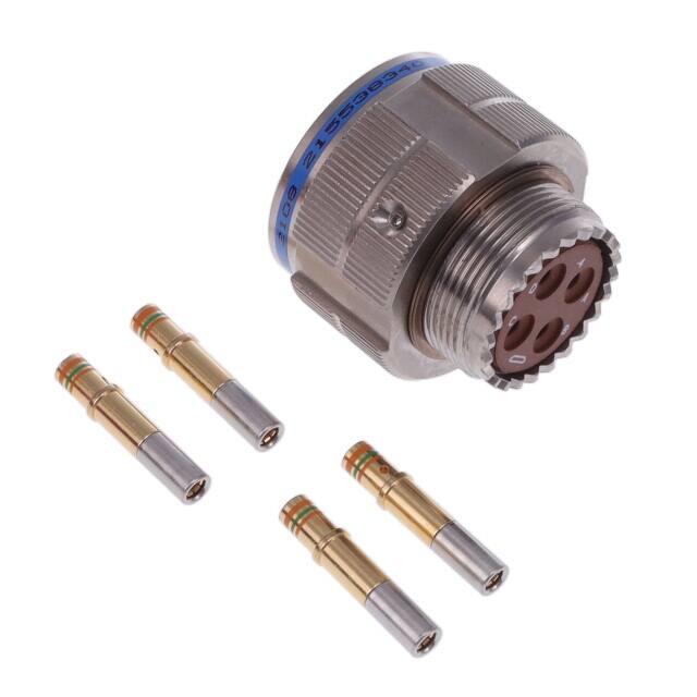 TVS06RF-15-4S CONN PLUG FMALE 4POS GOLD CRIMP