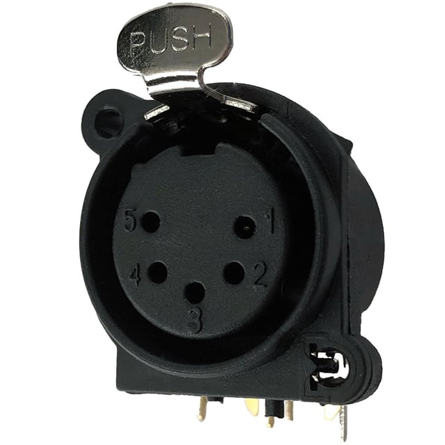 IO-XLR5-F-EH CONN RCPT FMALE XLR 5POS SOLDER