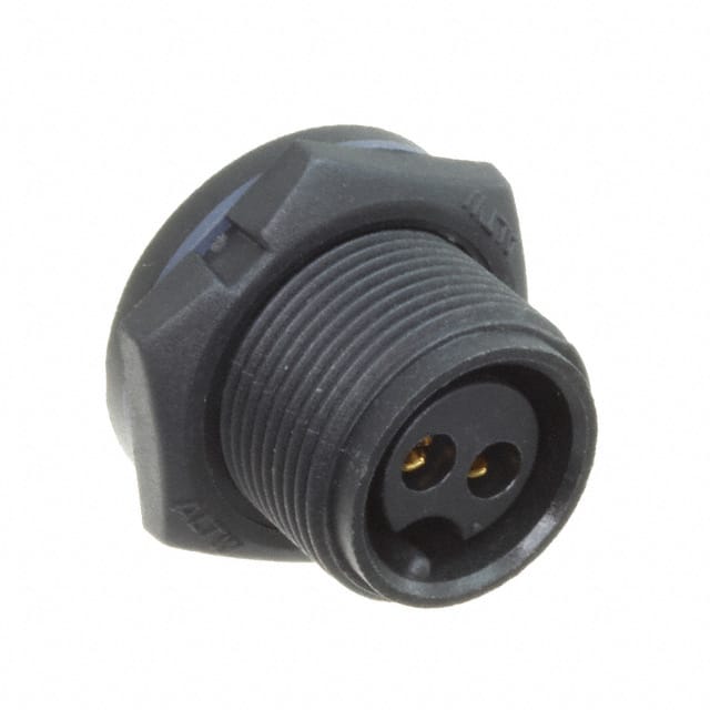 ABB-02PMFS-SC7001 CONN RCPT FMALE 2P GOLD SLDR CUP