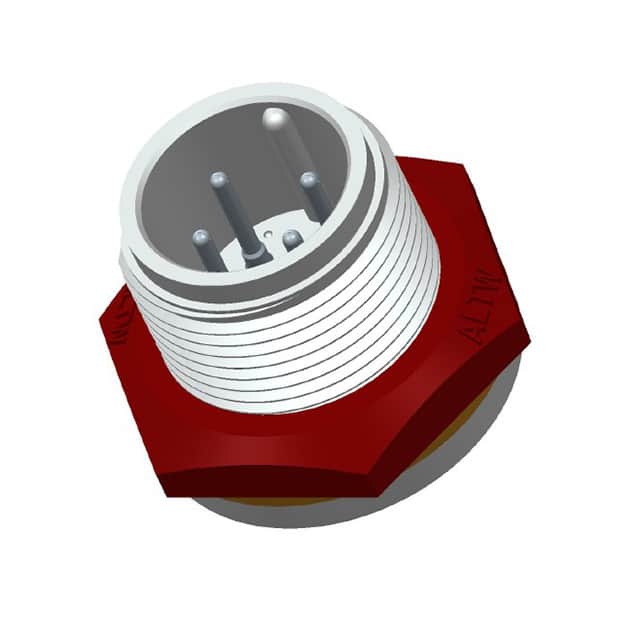 ABD-04PMMS-SC7001 CONN RCPT MALE 4P GOLD SLDR CUP