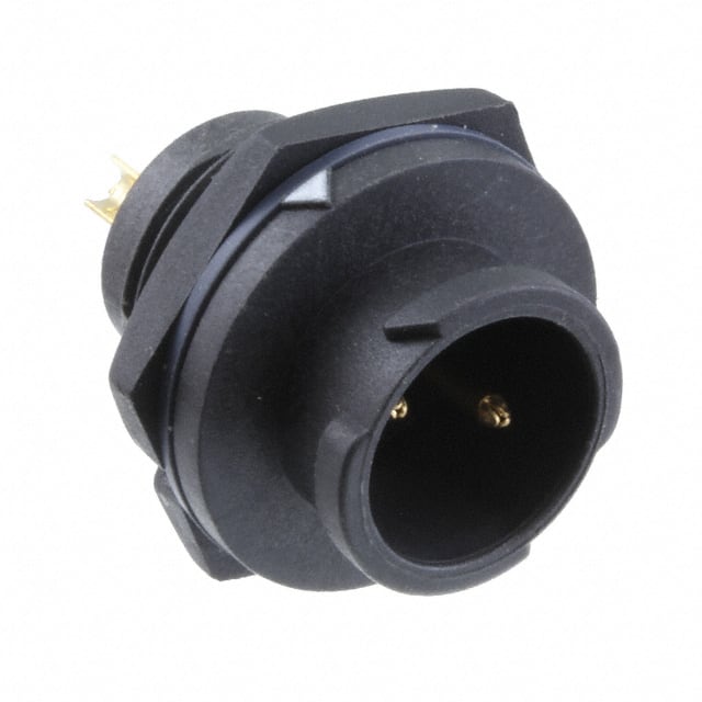 BB-02RMMS-QC8001 CONN RCPT MALE 2P GOLD SLDR CUP