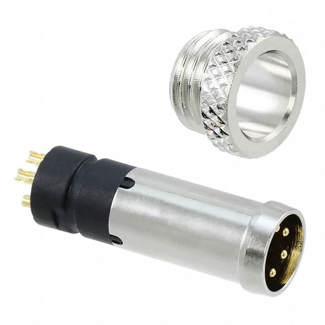 854-005-103RLS1 CONN RCPT MALE 5P GOLD SLDR CUP