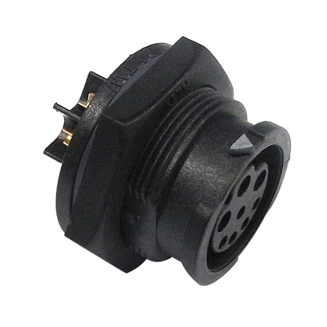 CBD-08PMFS-QC8001 CONN RCPT FMALE 8P GOLD SLDR CUP