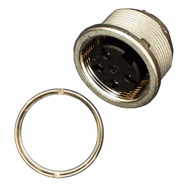 T3303018U CONN RCPT FMALE 4P GOLD SLDR CUP