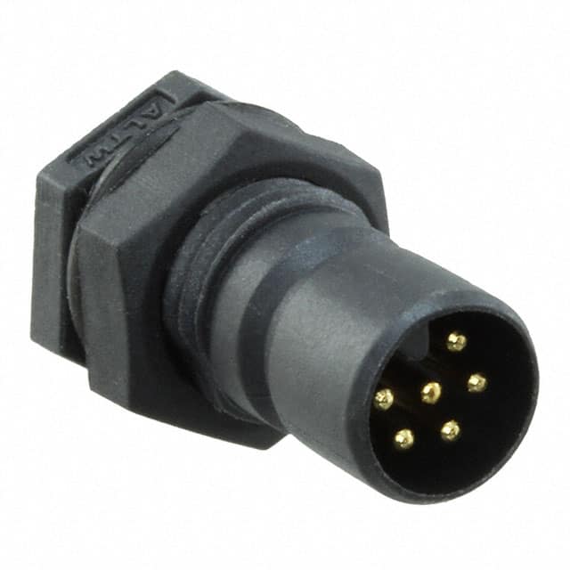 Q8U-06PMMS-QF8001 CONN RCPT MALE 6P GOLD SLDR CUP