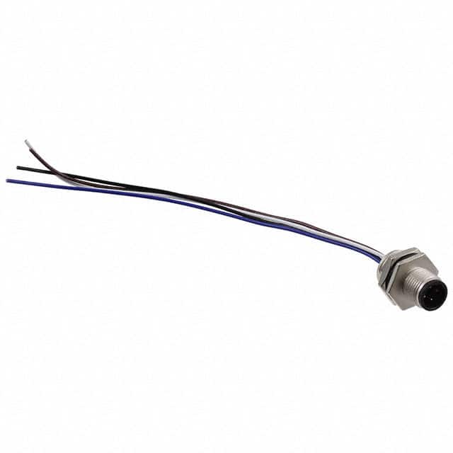 M12D-04PMMC-SH8B15 CONN PLUG MALE 4P WIR LEAD 0.49'