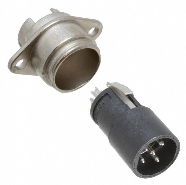 SL105M CONN RCPT MALE 5P SILV SLDR CUP