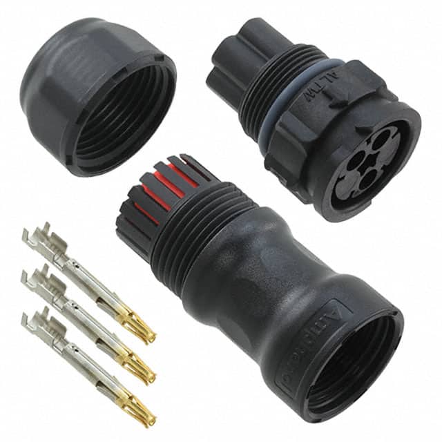DC-03BMFA-QL8SPP CONN RCPT FMALE 3POS GOLD CRIMP
