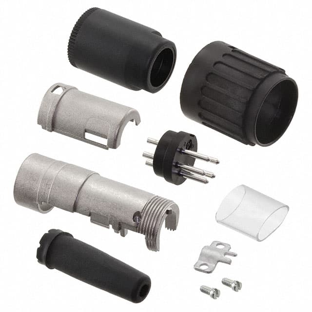 T3424501U CONN PLUG MALE 6P SILV SLDR CUP