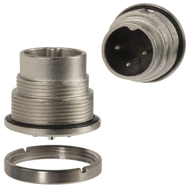 C09131C0031002U CONN RCPT MALE 3POS SILVER SLDR