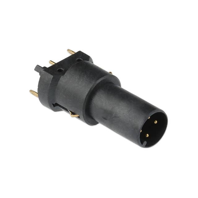 21033211418 CONN MALE INSERT 4POS GOLD SLDR