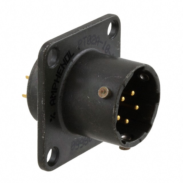PT02A-10-5P CONN RCPT MALE 5P GOLD SLDR CUP