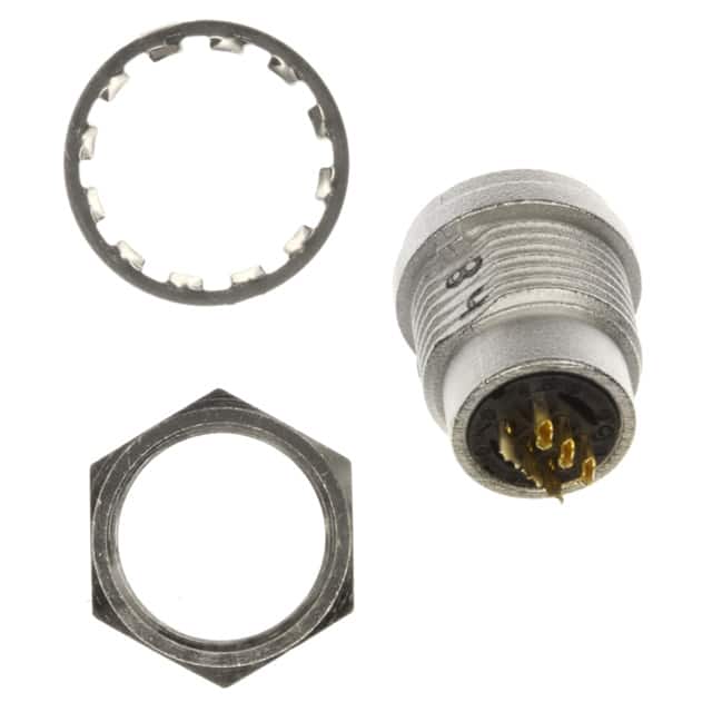 HR25A-7R-6S CONN RCPT FMALE 6P GOLD SLDR CUP