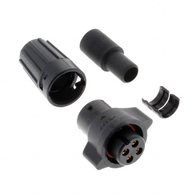W6382-4SG-P-528 CONN PLUG FMALE 4POS SOLDER CUP