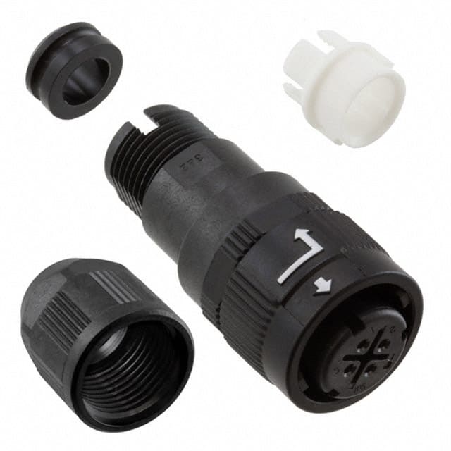 HR34B-12WPD-4S CONN PLUG FMALE 4P SOLDER CUP