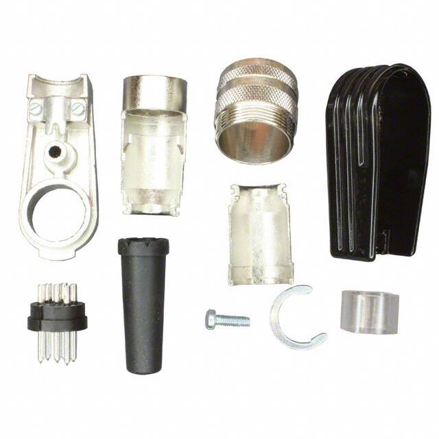 T3400005U CONN PLUG MALE 6P SILV SLDR CUP