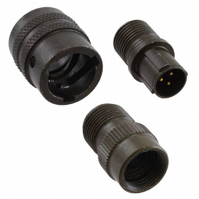 PT06A-8-3P CONN PLUG MALE 3P GOLD SLDR CUP