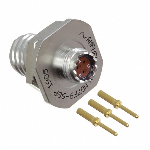 ALM07F9-98P CONN RCPT MALE 3POS GOLD CRIMP
