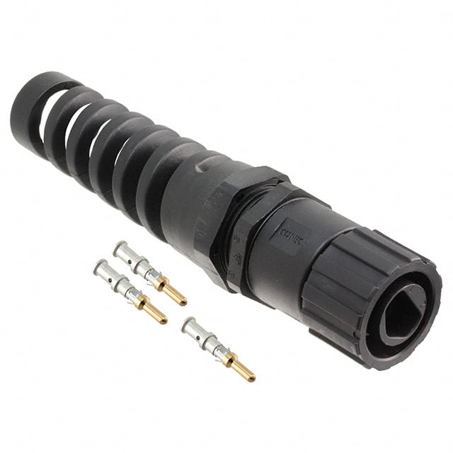 17-400183 CONN PLUG MALE 3POS GOLD CRIMP