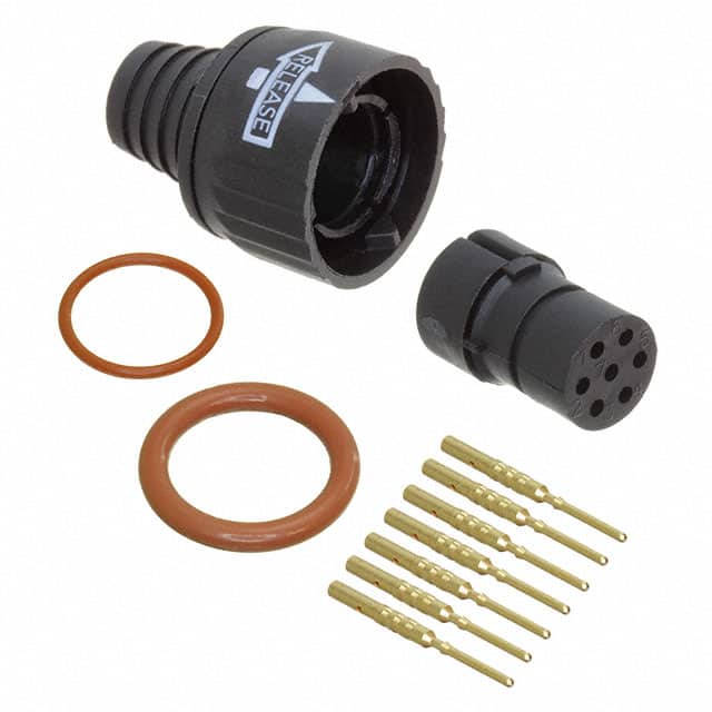 300056 CONN PLUG MALE 7P GOLD SLDR CUP
