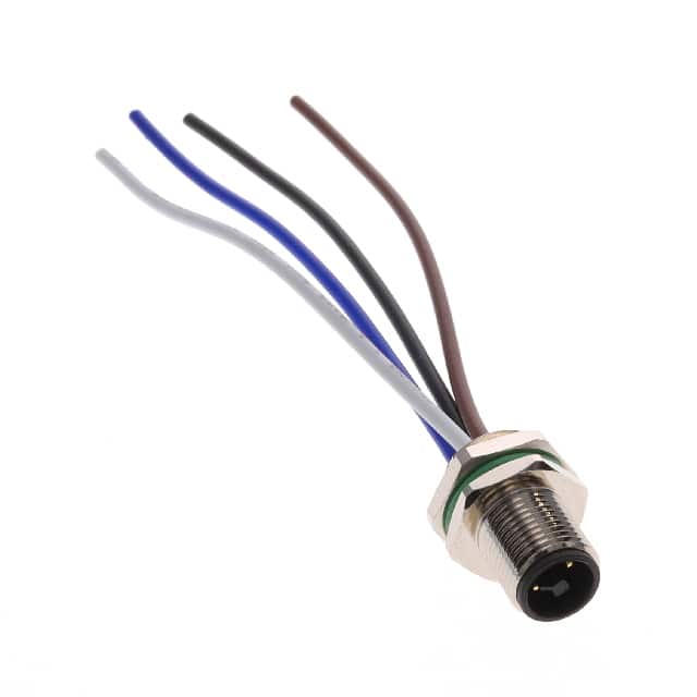 PXMBNI12RPM04TFLM16001 CONN RCPT MALE 4P GOLD WIR LEADS
