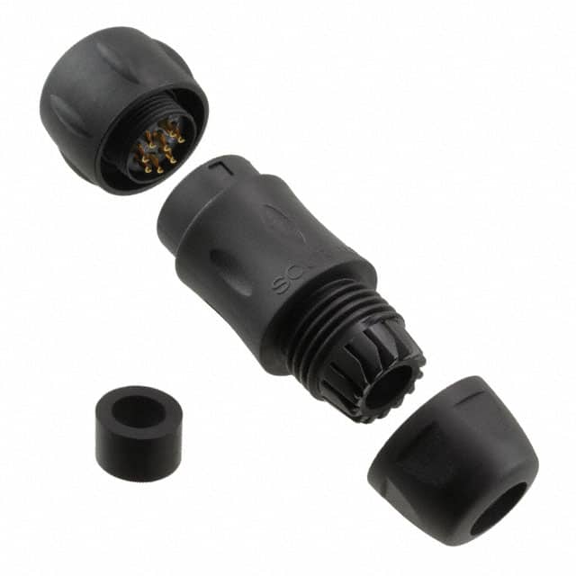 UTS6JC12E8S CONN PLUG FMALE 8P GOLD SLDR CUP