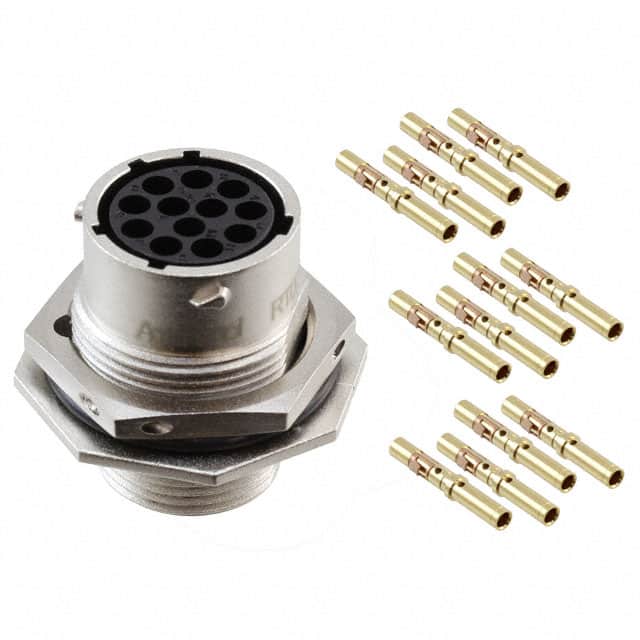 RT071412SNH-K CONN RCPT FMALE 12POS GOLD CRIMP