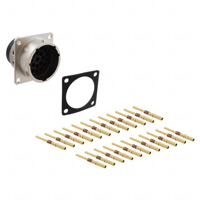 RT001823PNH-K CONN RCPT MALE 23POS GOLD CRIMP