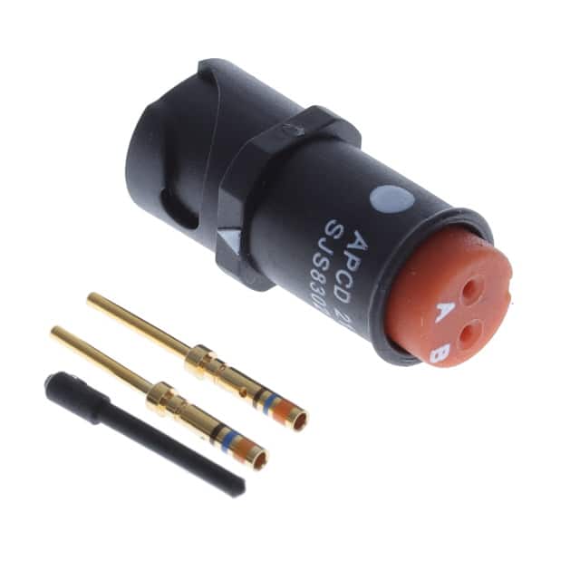 SJS830271 CONN RCPT MALE 2POS GOLD CRIMP