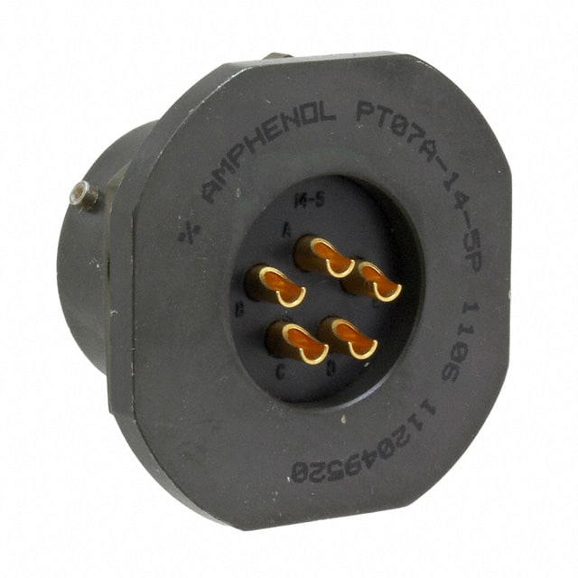 PT07A-14-5P CONN RCPT MALE 5P GOLD SLDR CUP