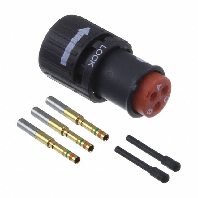 SJS830211 CONN PLUG FMALE 3POS GOLD CRIMP