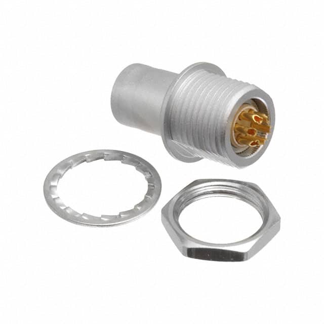 FAG.1B.306.CLA CONN PLUG MALE 6P GOLD SLDR CUP