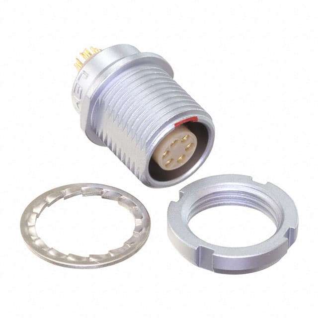 EEG.1B.306.CLL CONN RCPT FMALE 6P GOLD SLDR CUP