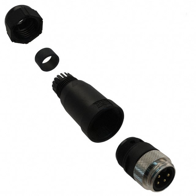 1300170020 CONN RCPT MALE 4POS GOLD SCREW