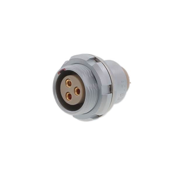 EEG.2B.303.CLL CONN RCPT FMALE 3P GOLD SLDR CUP