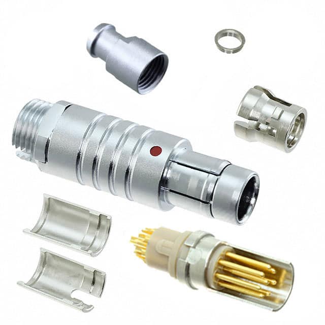 S21F1C-P08MFG0-500S CONN PLUG MALE 8P GOLD SLDR CUP