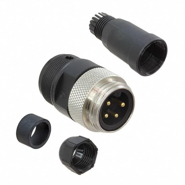 1300170058 CONN RCPT MALE 4POS GOLD SCREW