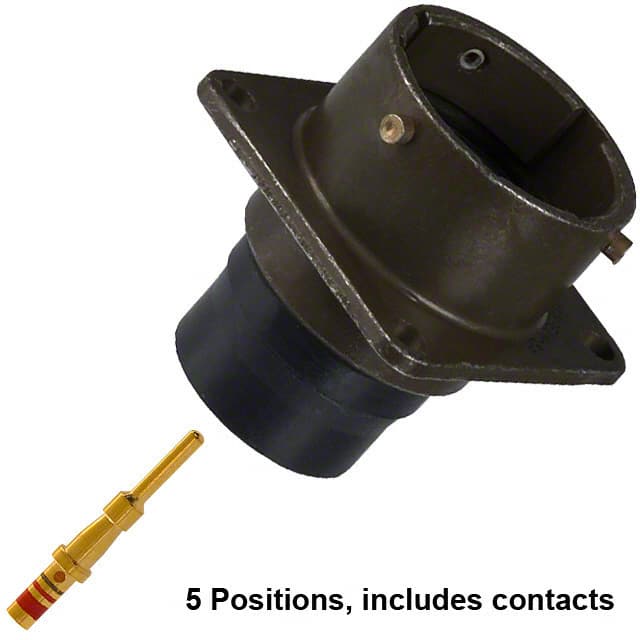 MS3122E14-5P CONN RCPT MALE 5POS GOLD CRIMP