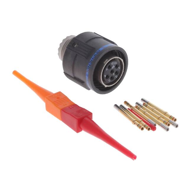 D38999/26MB98SN CONN PLUG FMALE 6POS GOLD CRIMP