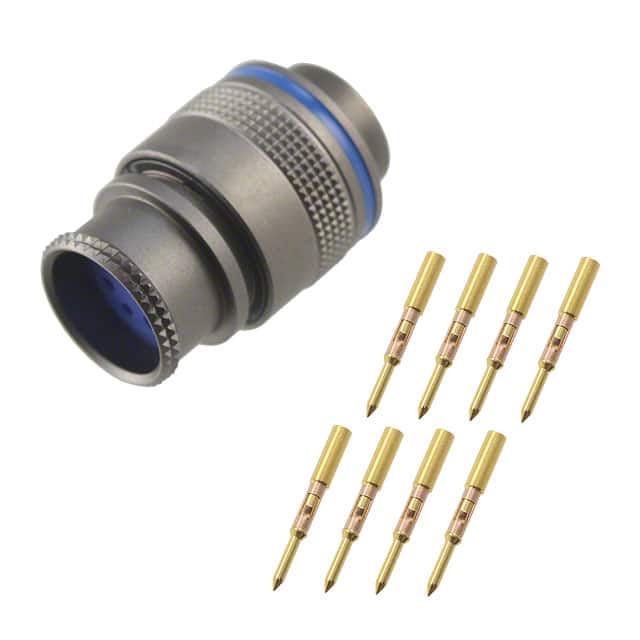 FMN.2M.308.XLCT CONN PLUG MALE 8POS GOLD CRIMP