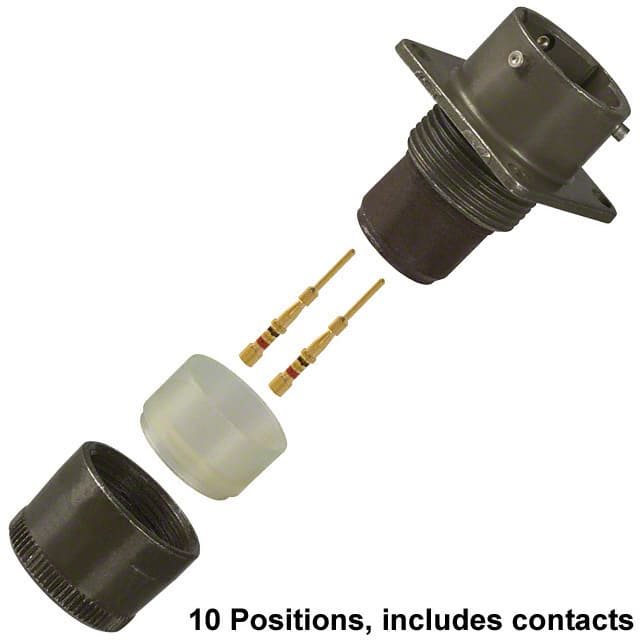 MS3120E12-10P CONN RCPT MALE 10POS GOLD CRIMP