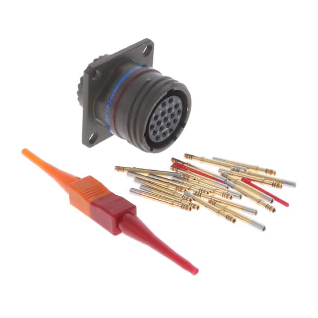 D38999/20WD18SN CONN RCPT FMALE 18POS GOLD CRIMP