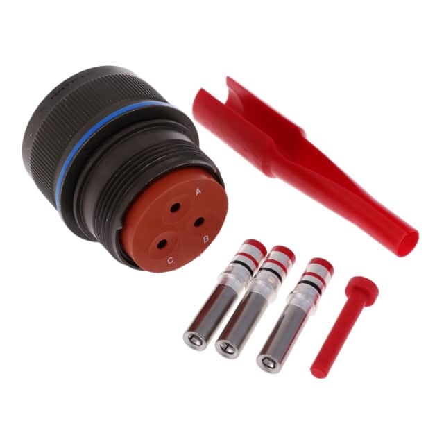 MS3456W22-2S CONN PLUG FMALE 3POS GOLD CRIMP