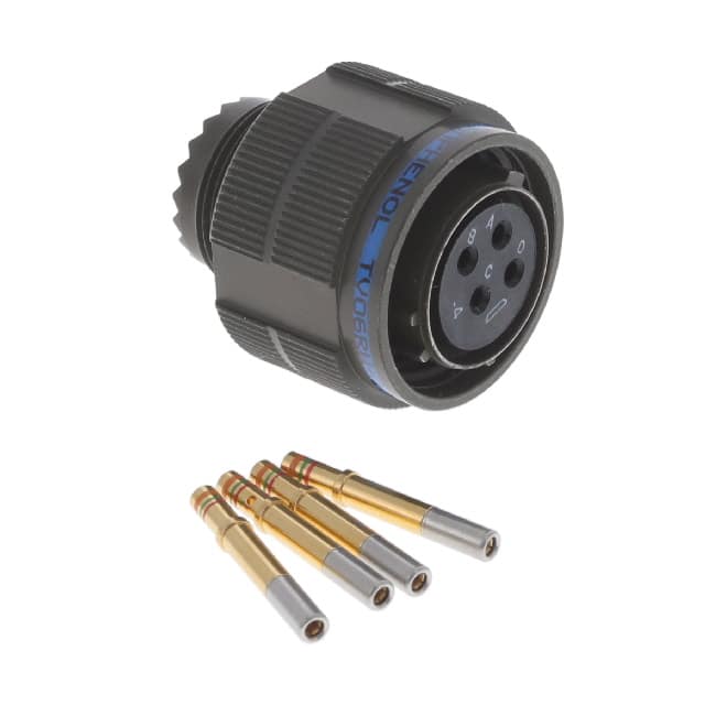 TV06RW-13-4S CONN PLUG FMALE 4POS GOLD CRIMP