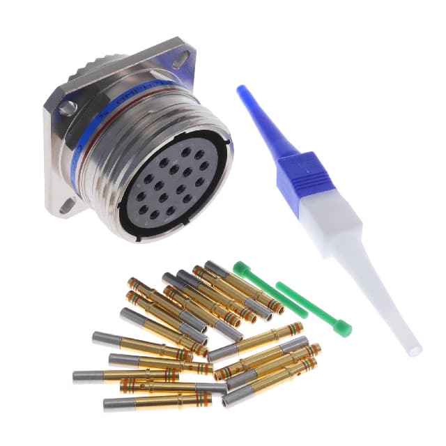 D38999/20FG16SN CONN RCPT FMALE 16POS GOLD CRIMP